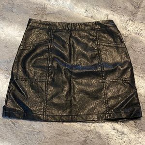 Black ‘Pleather’ Skirt